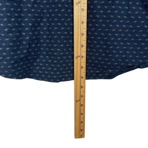 Hugo Boss Mens Cotton Button Down Shirt Size XXL Blue Long Sleeve Collar Pocket - Picture 7 of 13